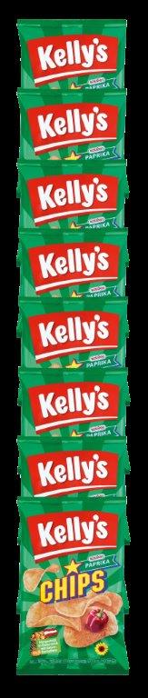 Kellys Chips Paprika Streifen 4(8x35g)